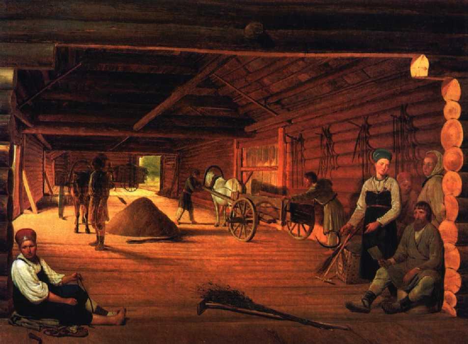 Threshing-floor — Alexei Venetsianov