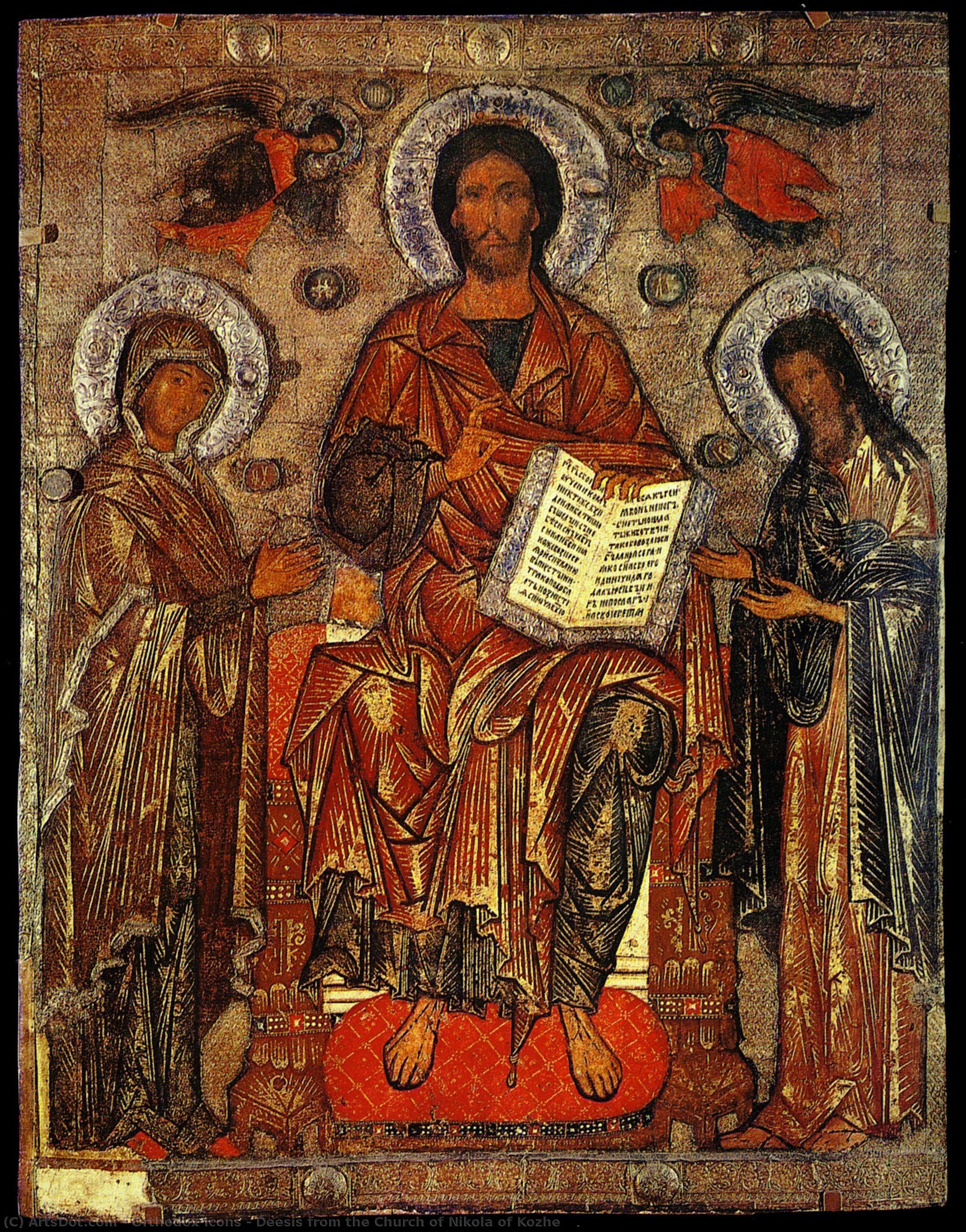 Deesis From The Church Of Nikola Of Kozhe — Orthodoxe Ikonen