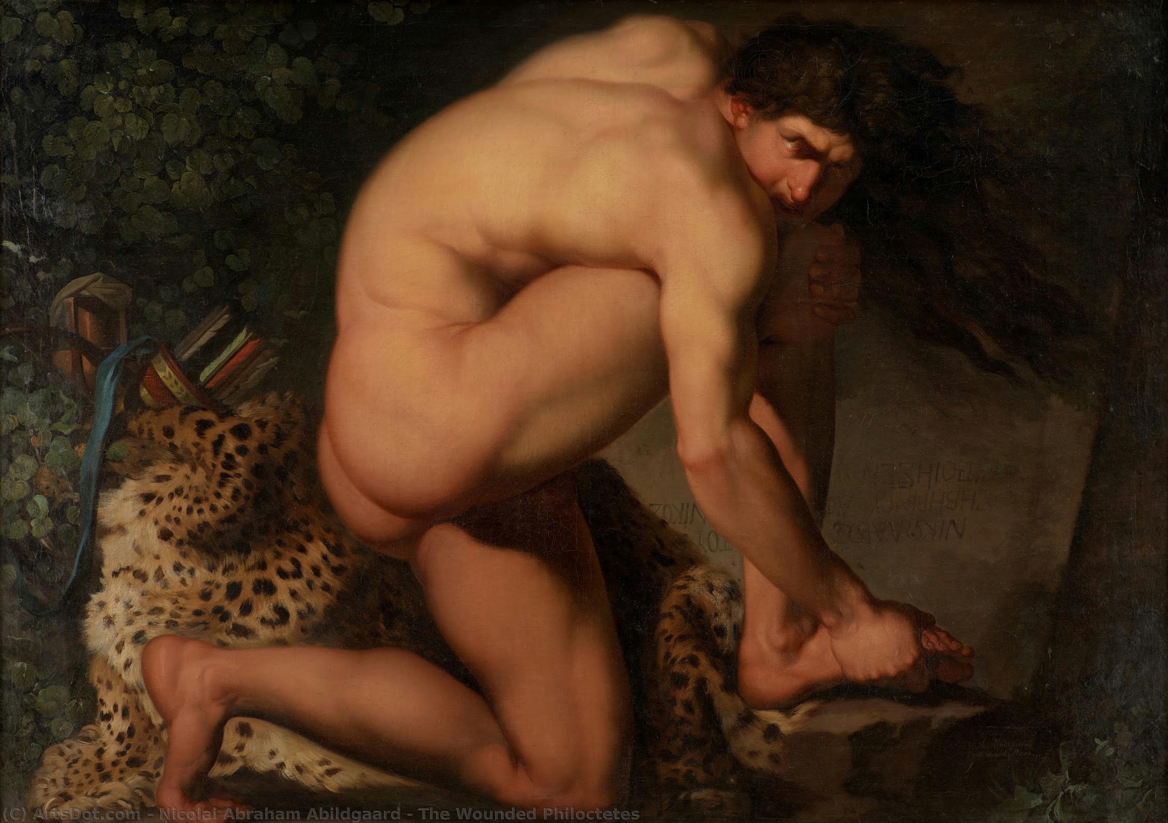 The Wounded Philoctetes — Nikolaj Abraham Abildgard