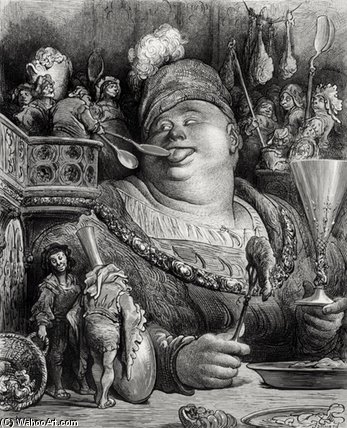 Pantagruel's Meal — Paul Gustave Doré