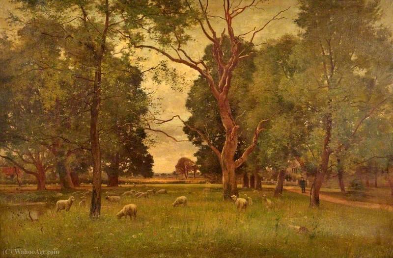 The Old Church Green, Wargrave-on-thames, Berkshire — Ernest Parton
