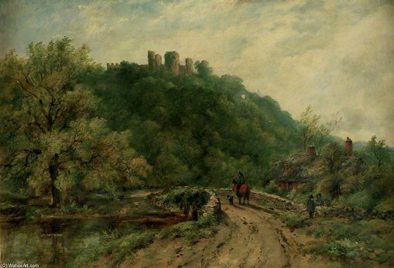 Wooded Landscape With The Ruins Of A Castle — Frederick Waters (william) Watts