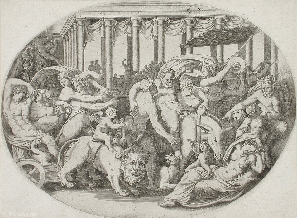 Triumph Of Bacchus — Enea Vico