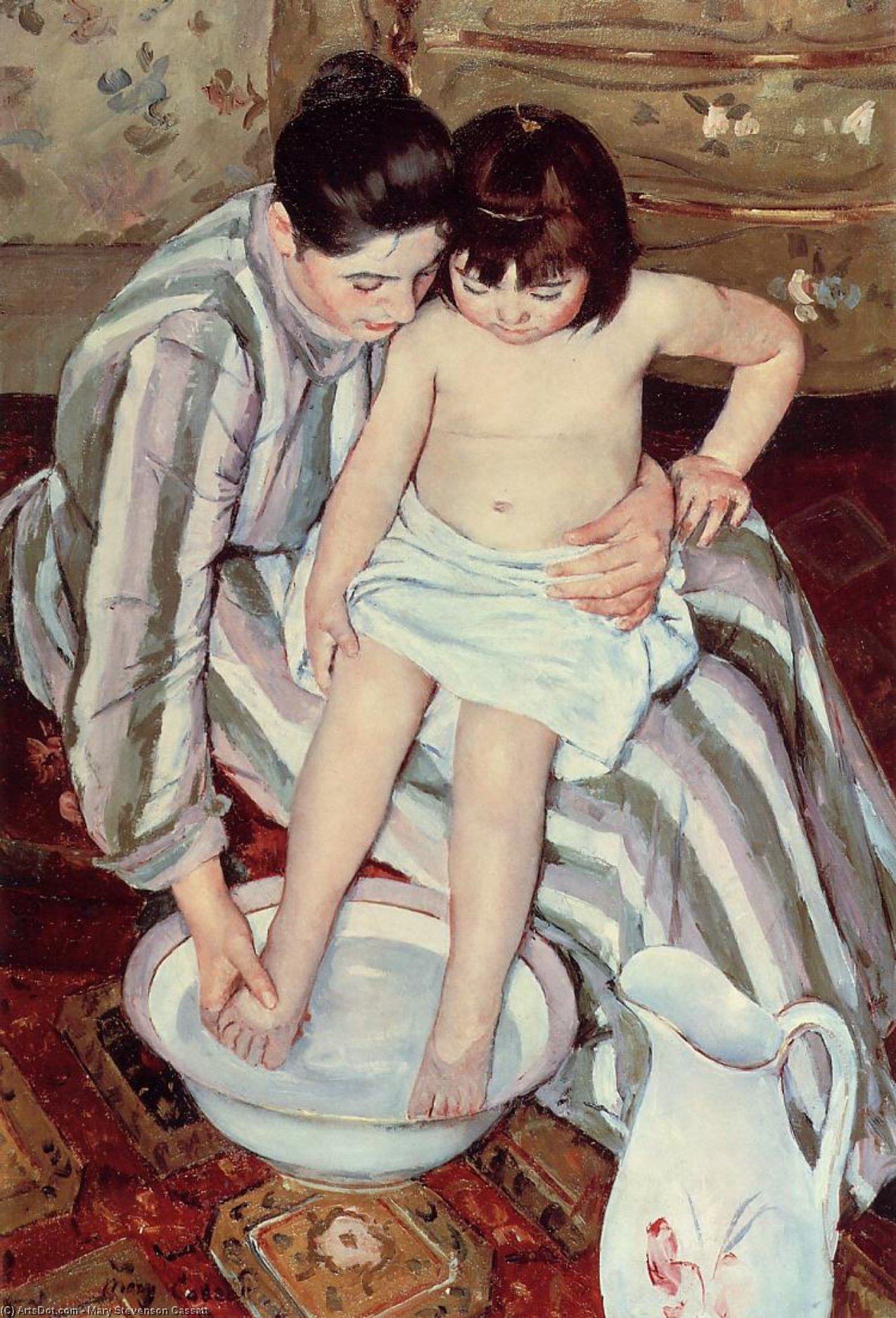 El Baño Del Niño — Mary Stevenson Cassatt