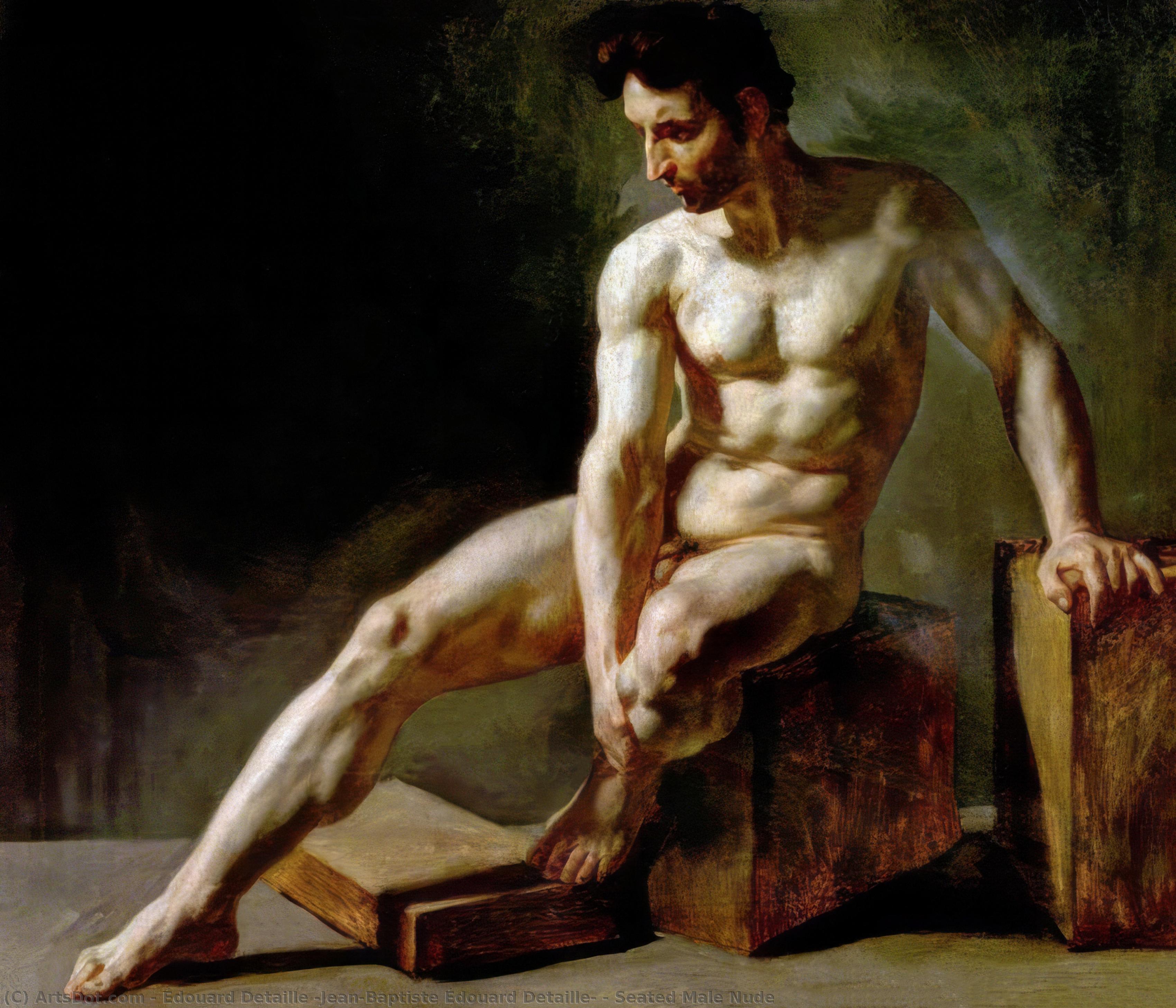 Seated Male Nude — Édouard Detaille (jean-baptiste Édouard Detaille)