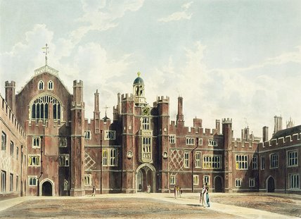 View Of The Quadrangle At Hampton Court Palace — William Westall
