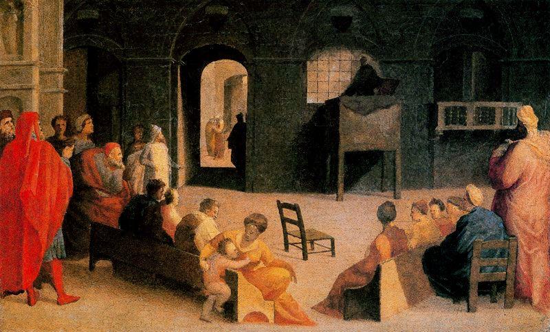 St Bernard Of Siena Praying — Domenico Di Pace Beccafumi