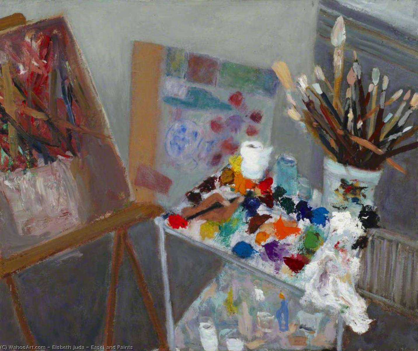 Easel And Paints — Elsbeth Juda