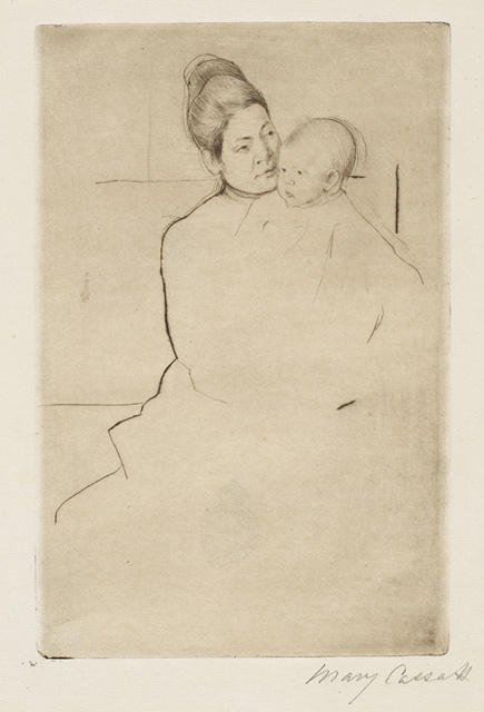 Gardner Held By His Mother — Mary Stevenson Cassatt