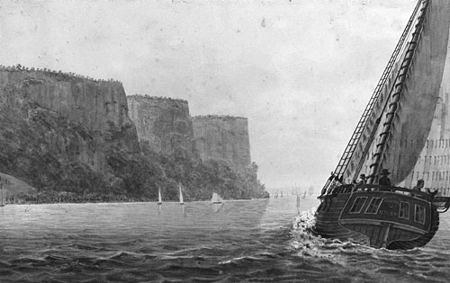 Steamboat Travel On The Hudson River — Pavel Svinyin