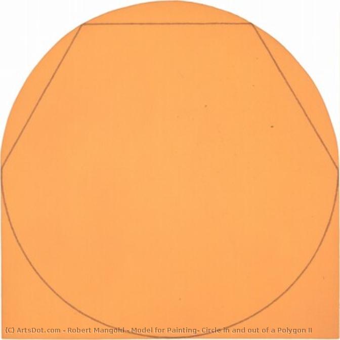 Model For Painting: Circle In And Out Of A Polygon Ii — Robert Mangold
