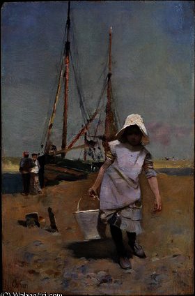 A Breton Fisher Girl — Hector Caffieri