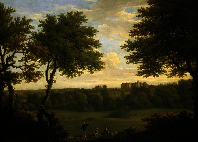 View Of Copped Hall In Essex, From The Park — George Washington Thomas Lambert