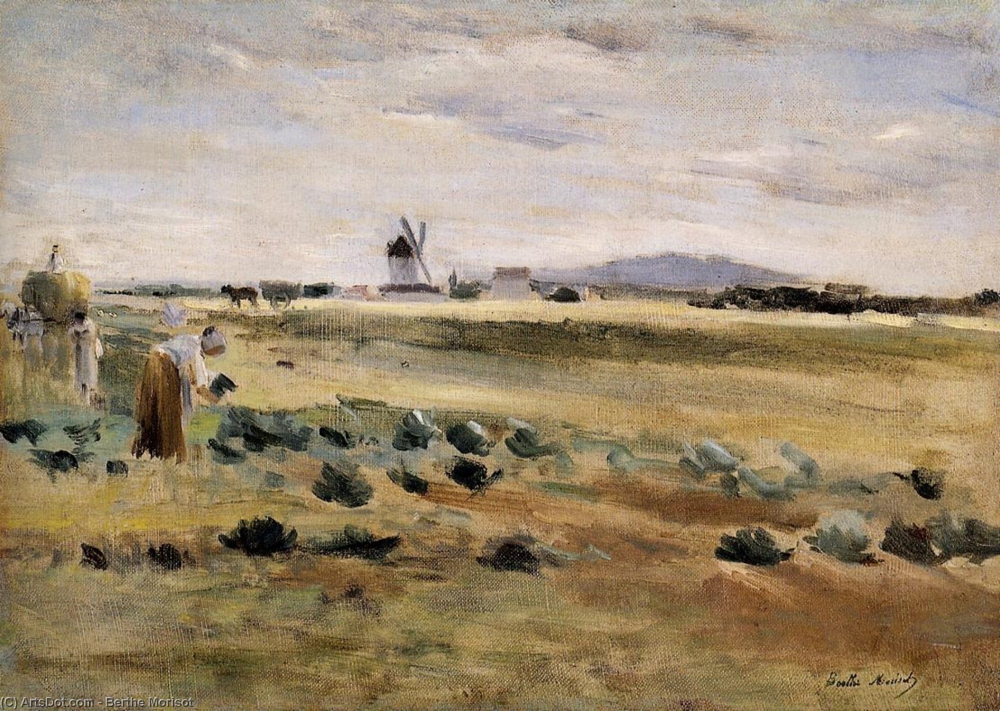 The Little Windmill At Gennevilliers — Berthe Morisot