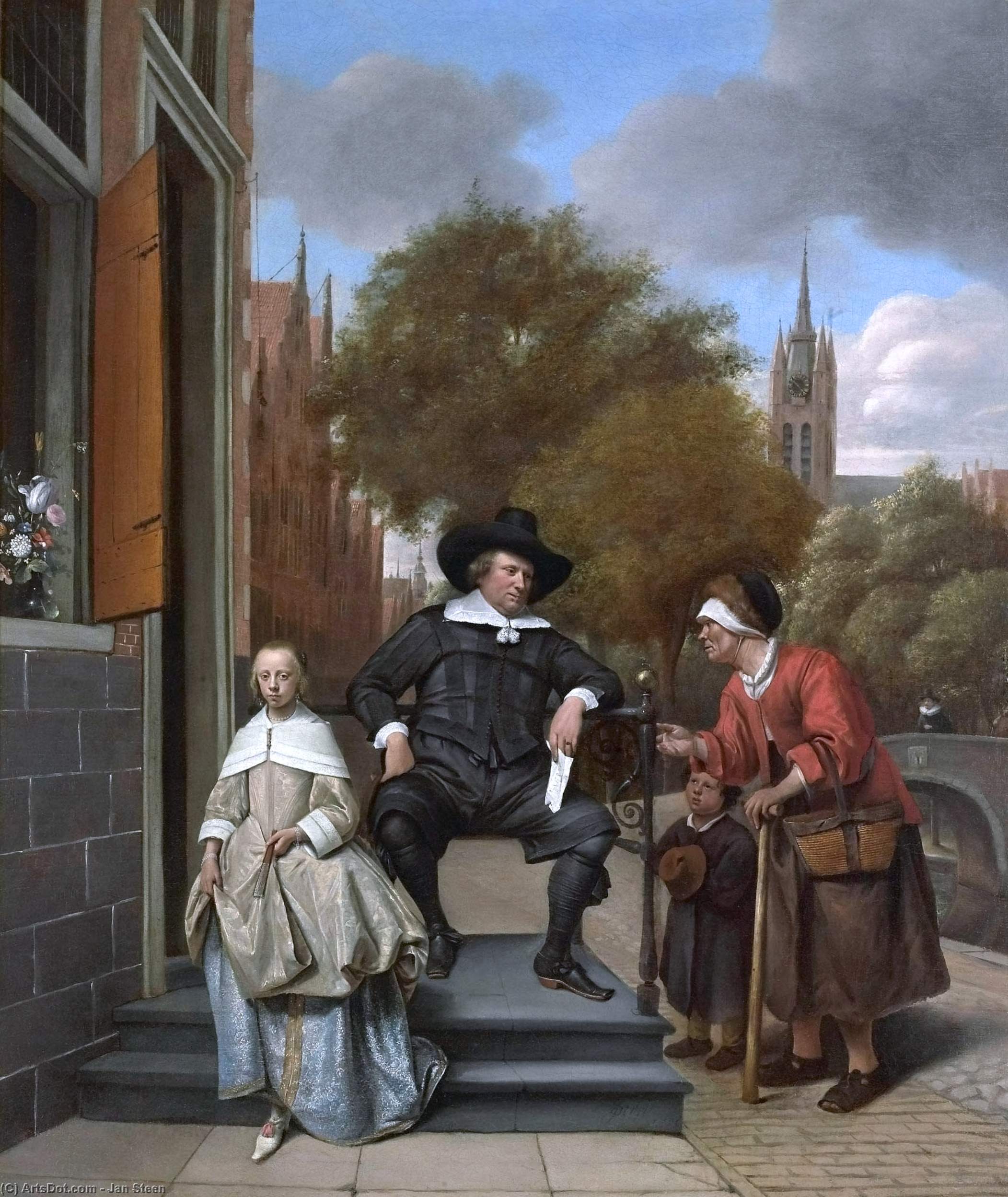 Burgher Of Delft And His Daughter — Jan Havickszoon Steen