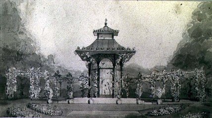 Design For An Aviary And Pergola In The Chinese — William Hamilton