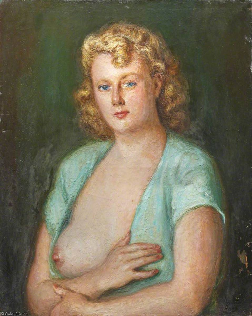 Portrait Of A Lady In Green — Georges Van Houten