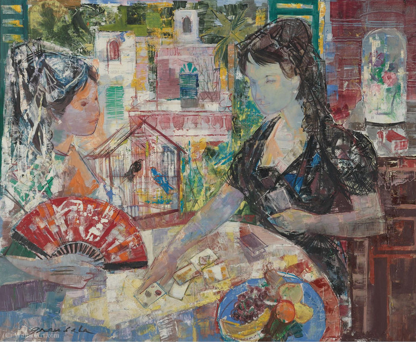 Spanish Women By The Cards — Emilio Grau Sala