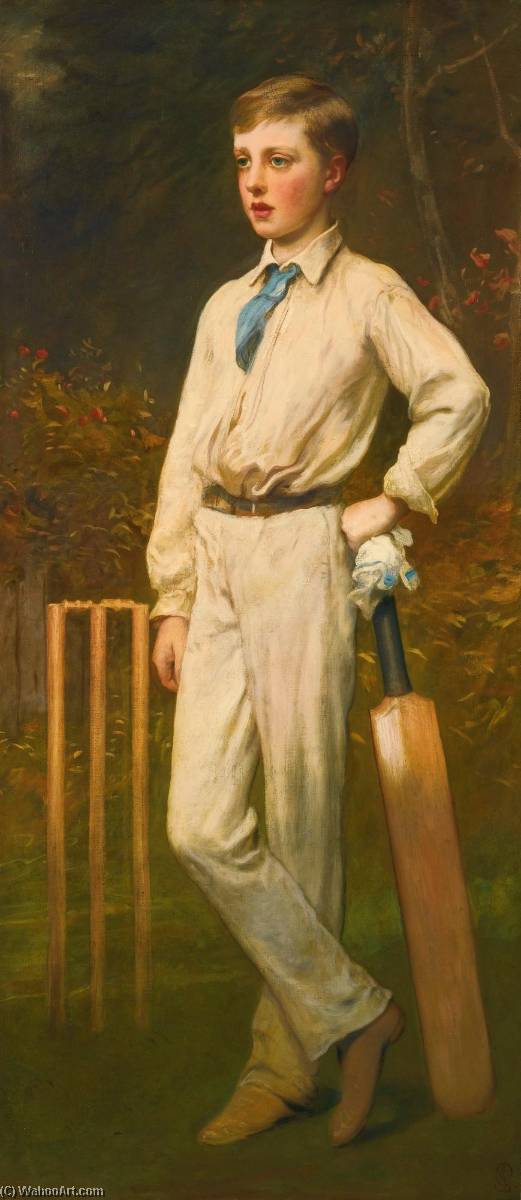 Portrait Of A Young Cricketer — James Sant