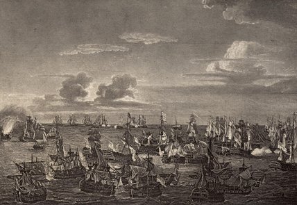 The Battle Of Trafalgar In — Richard Westall