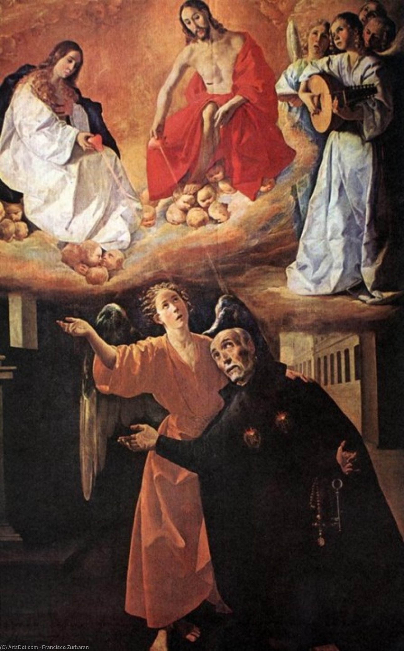 Erfüllung Der Vision Des Heiligen Alonso Rodriguez — Francisco De Zurbarán