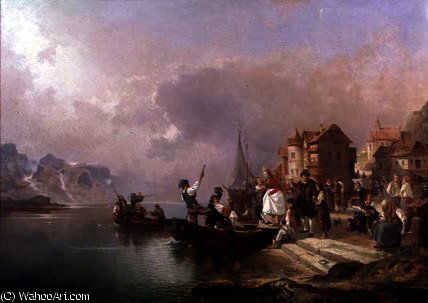 Norwegian Wedding Party — Franz Richard Unterberger