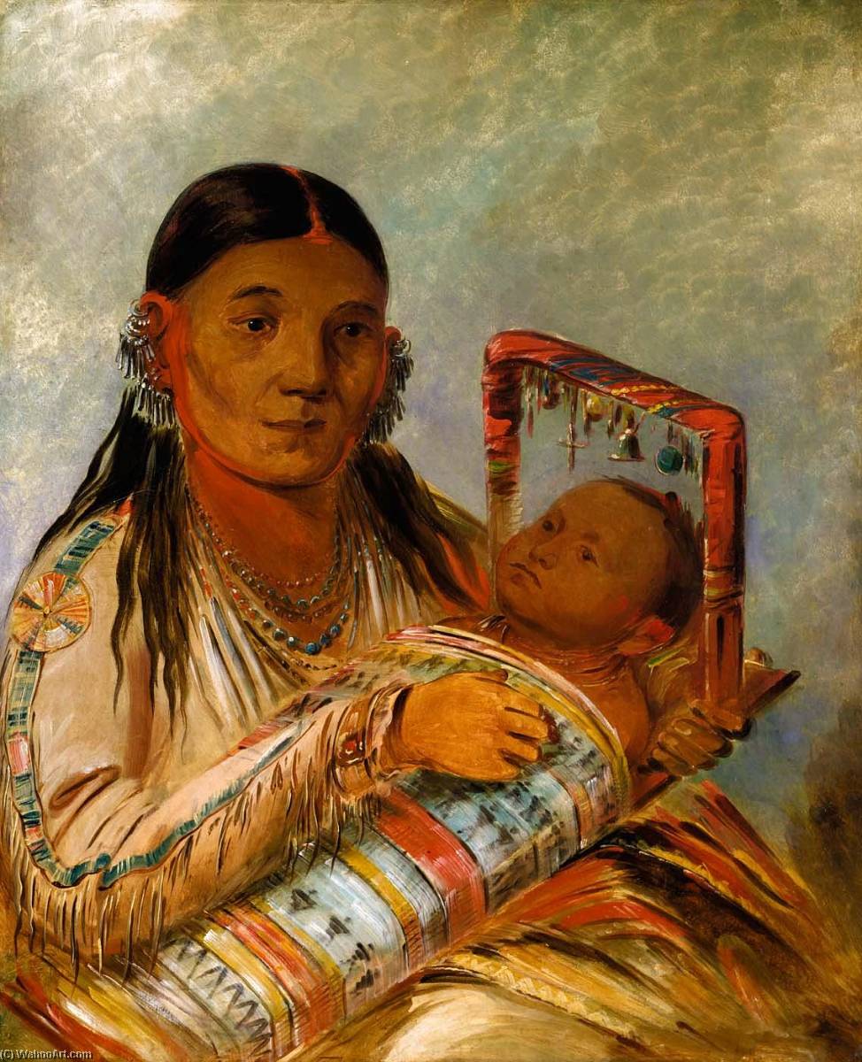 Chée Ah Ká Tchée, Wife Of Nót To Way — Džordž Katlin