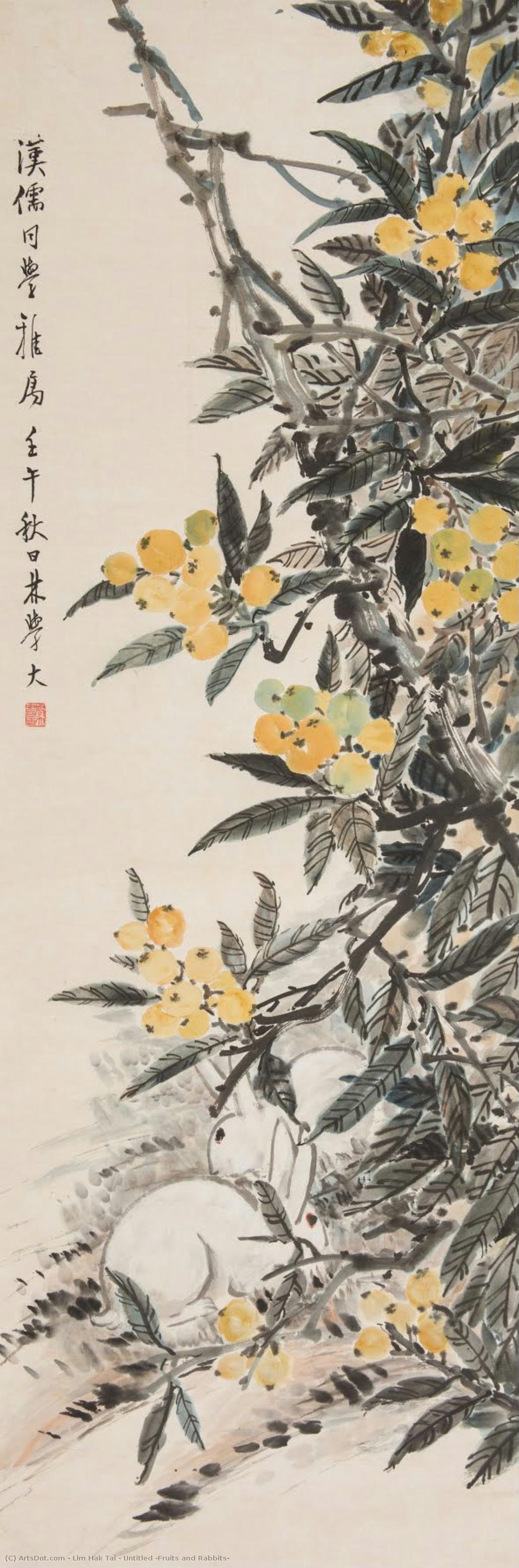 Untitled (fruits And Rabbits) — Lim Hak Tai