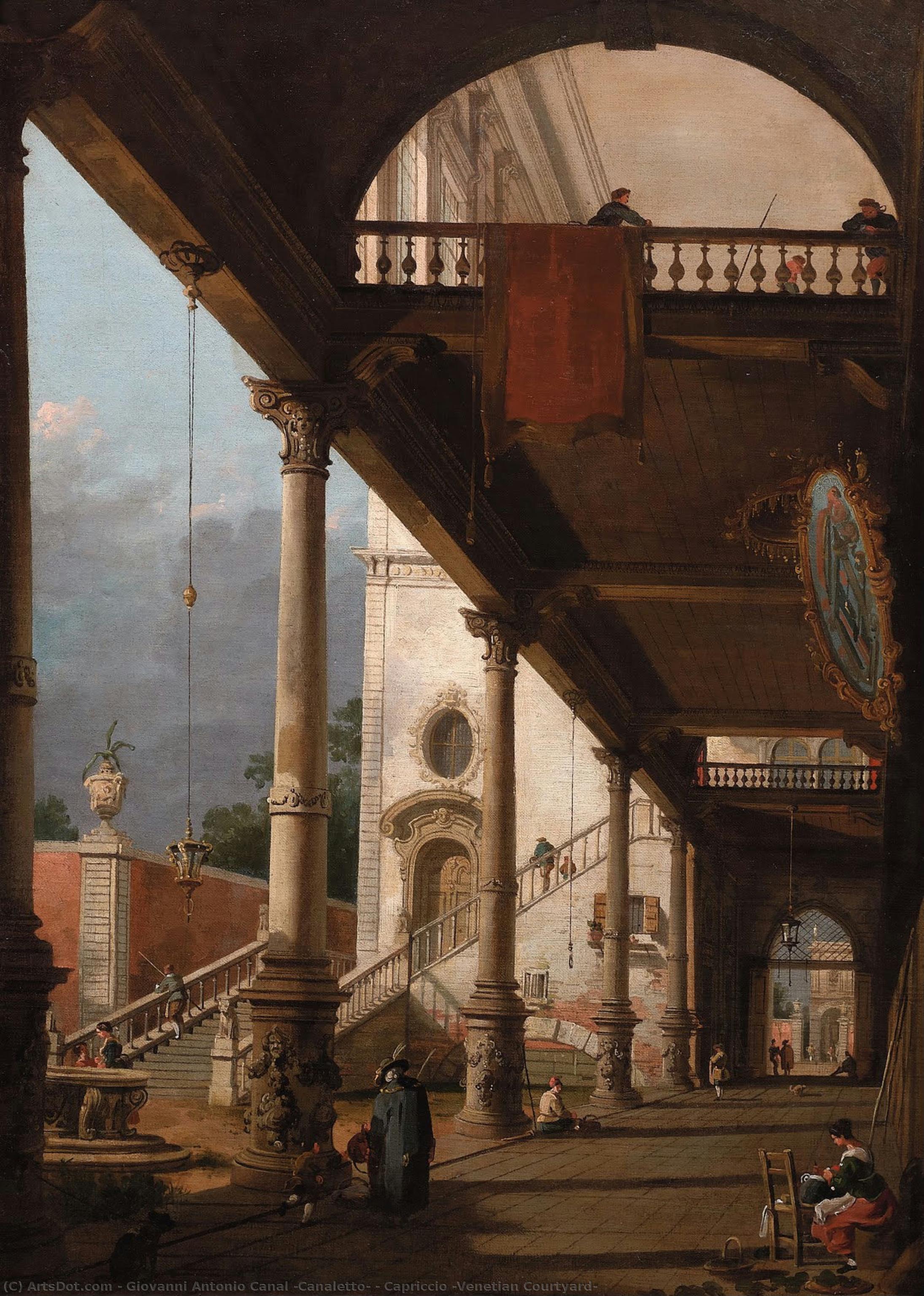 Capriccio (venetian Courtyard) — Каналето