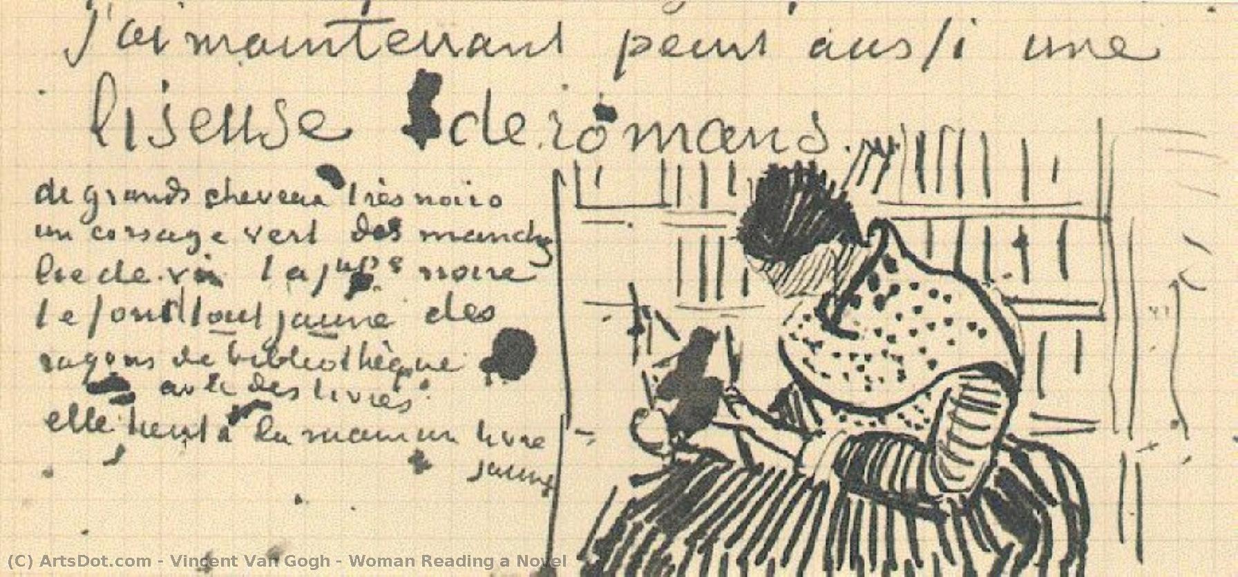Mujer Leyendo Una Novela — Vincent Willem Van Gogh