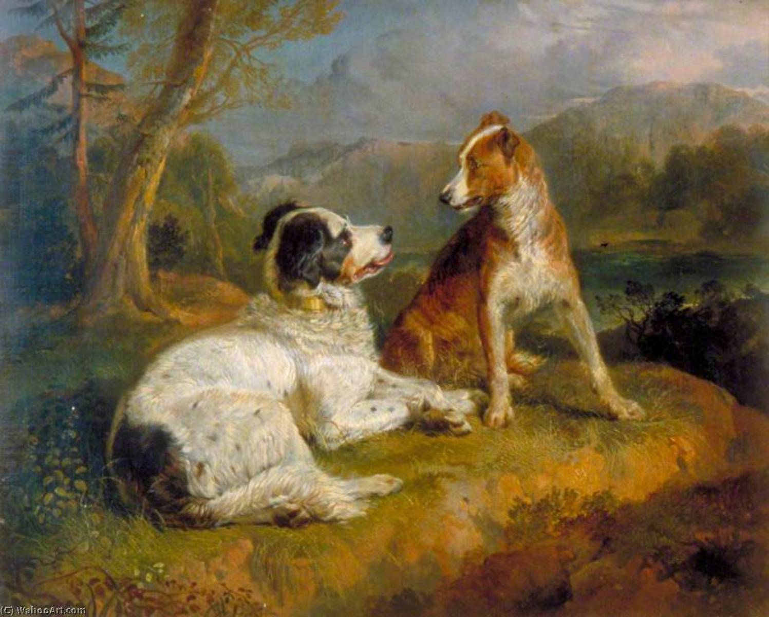 'the Twa Dogs' (from The Poem By Robert Burns) — Sir Edwin Henry Landseer