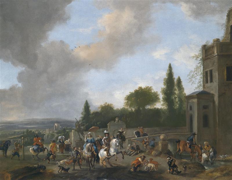 Setting Off On A Falcon Hunt — Pieter Wouwerman