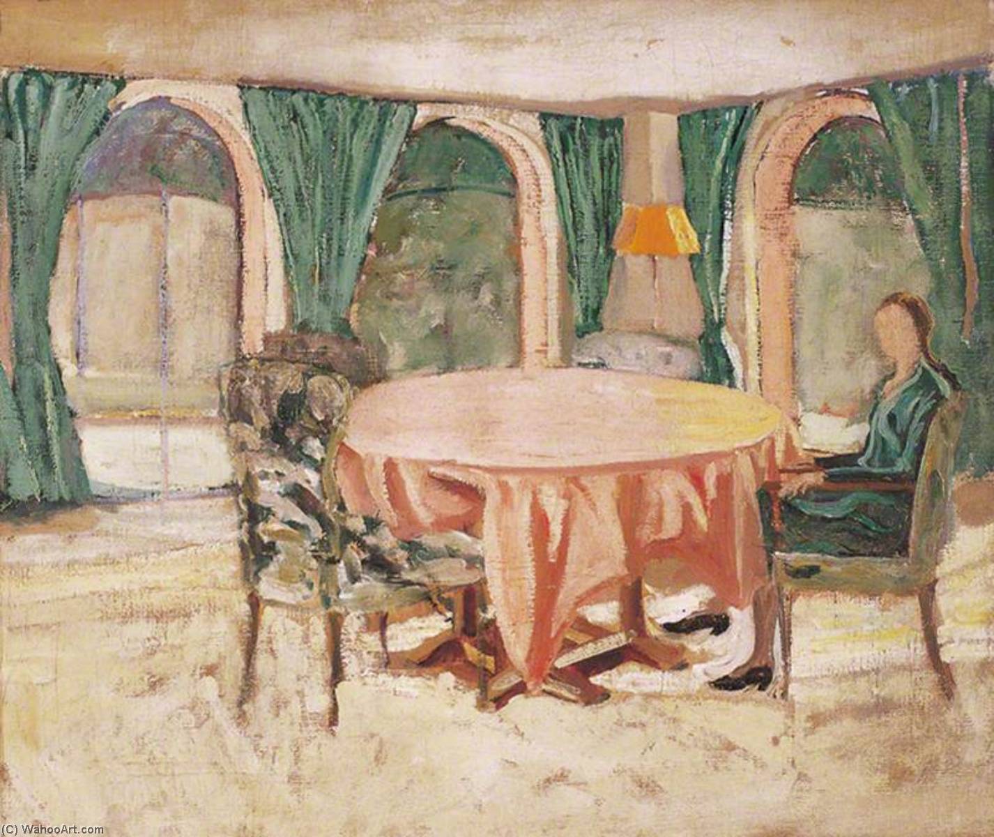 The Dining Room At Chartwell With Diana Churchill (1909–1963), Later Lady Duncan Sandys — Winston Spencer Churchill