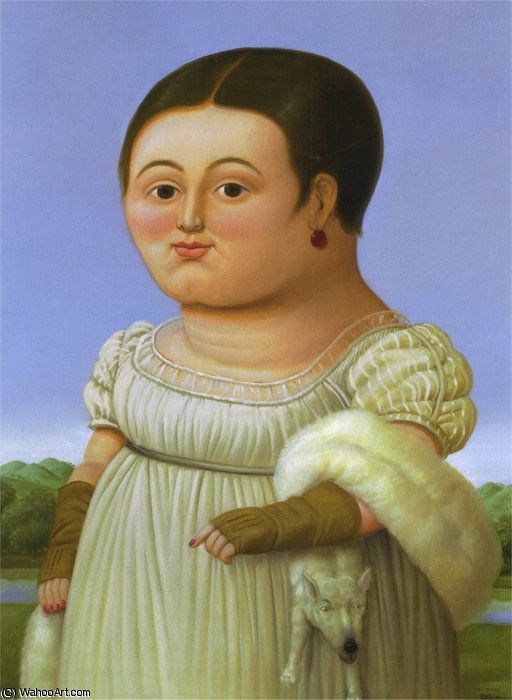 Mademoiselle Rivière (d'après Ingres) — Fernando Botero