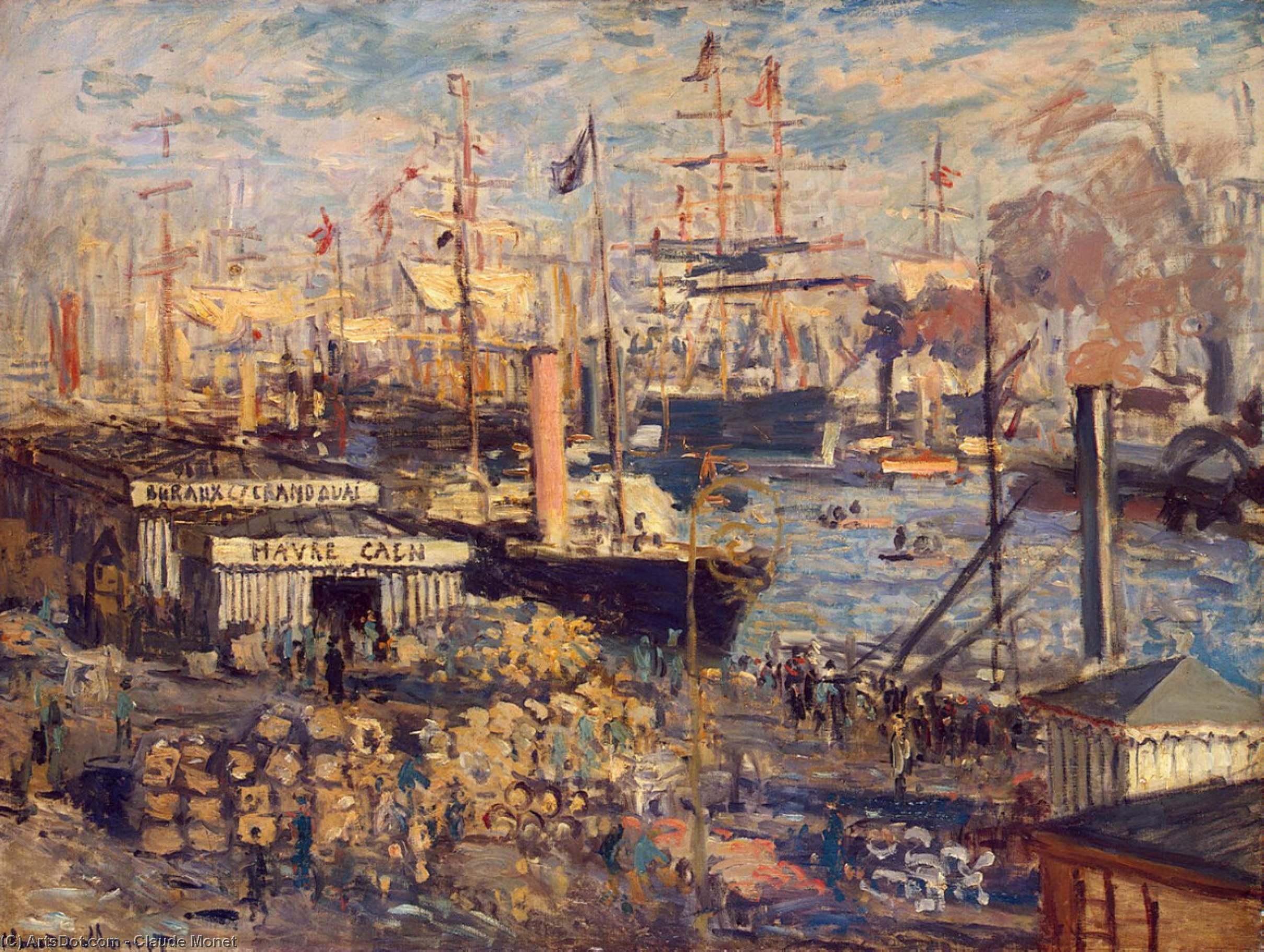 The Grand Dock At Le Havre — Claude Monet