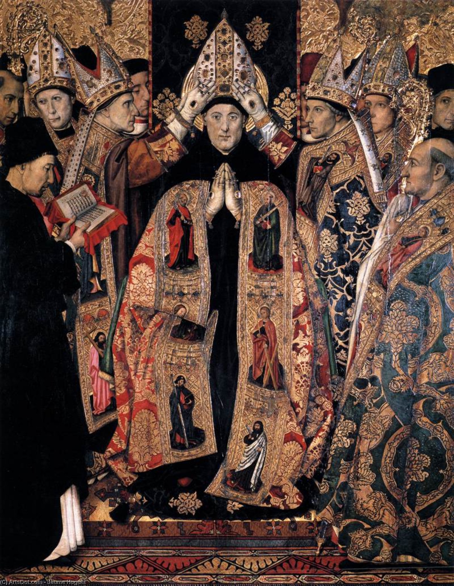 The Consecration Of St Augustine — Jaume Huguet