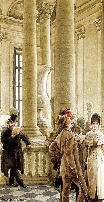 Au Louvre — Jacques Joseph Tissot