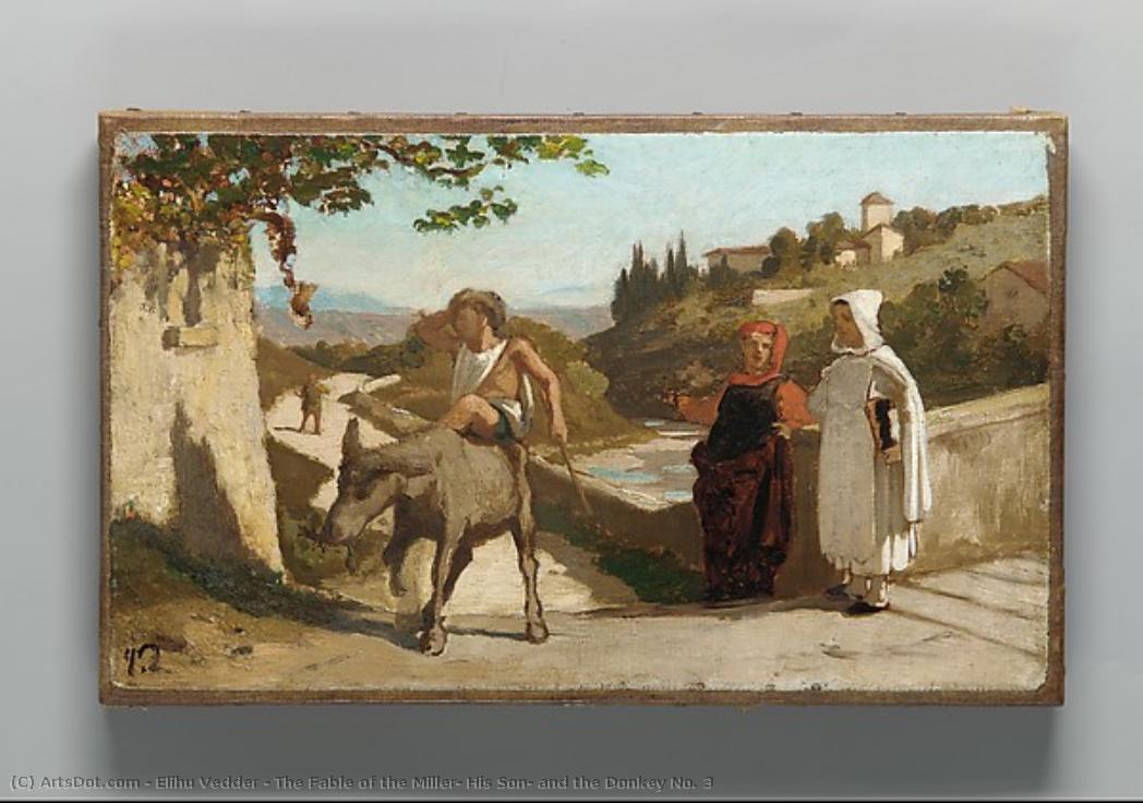 The Fable Of The Miller, His Son, And The Donkey No. 3 — Elihu Vedder