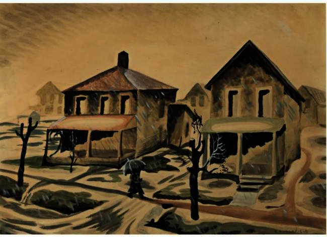 Beginning Of A Snowstorm — Charles Burchfield