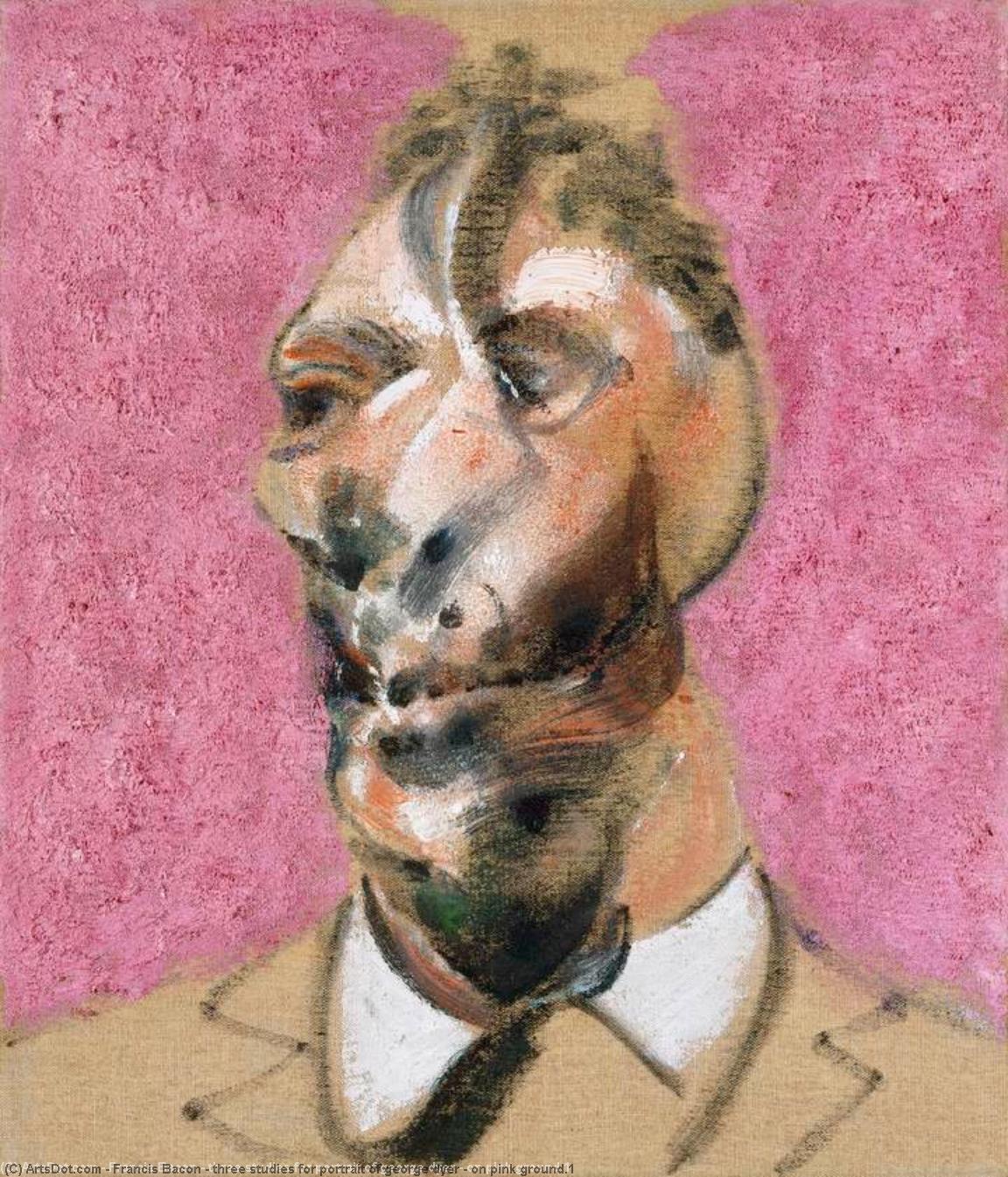 Three Studies For Portrait Of George Dyer - On Pink Ground.1 — Francis Bacon