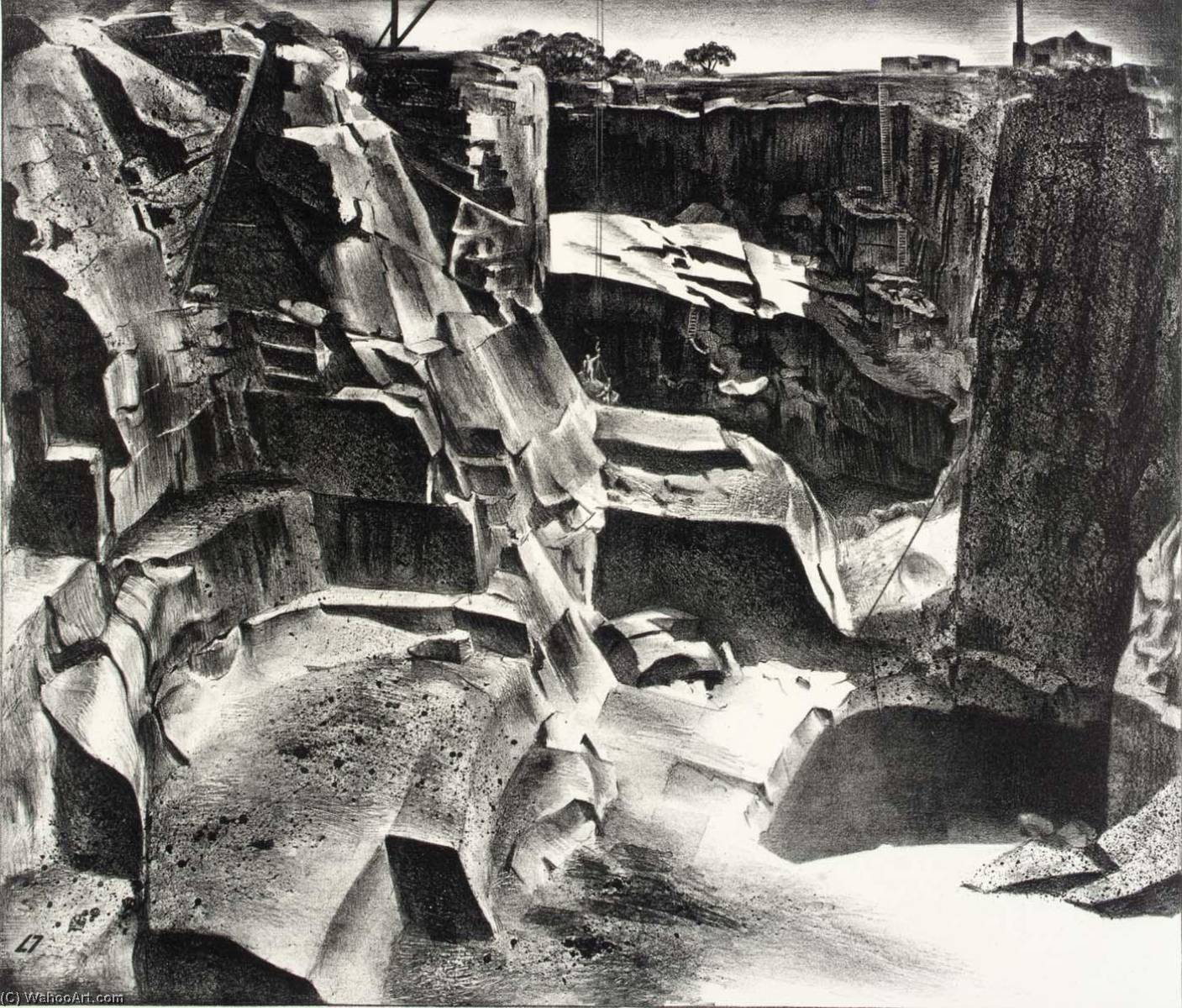 Granite Quarries — Louis Lozowick