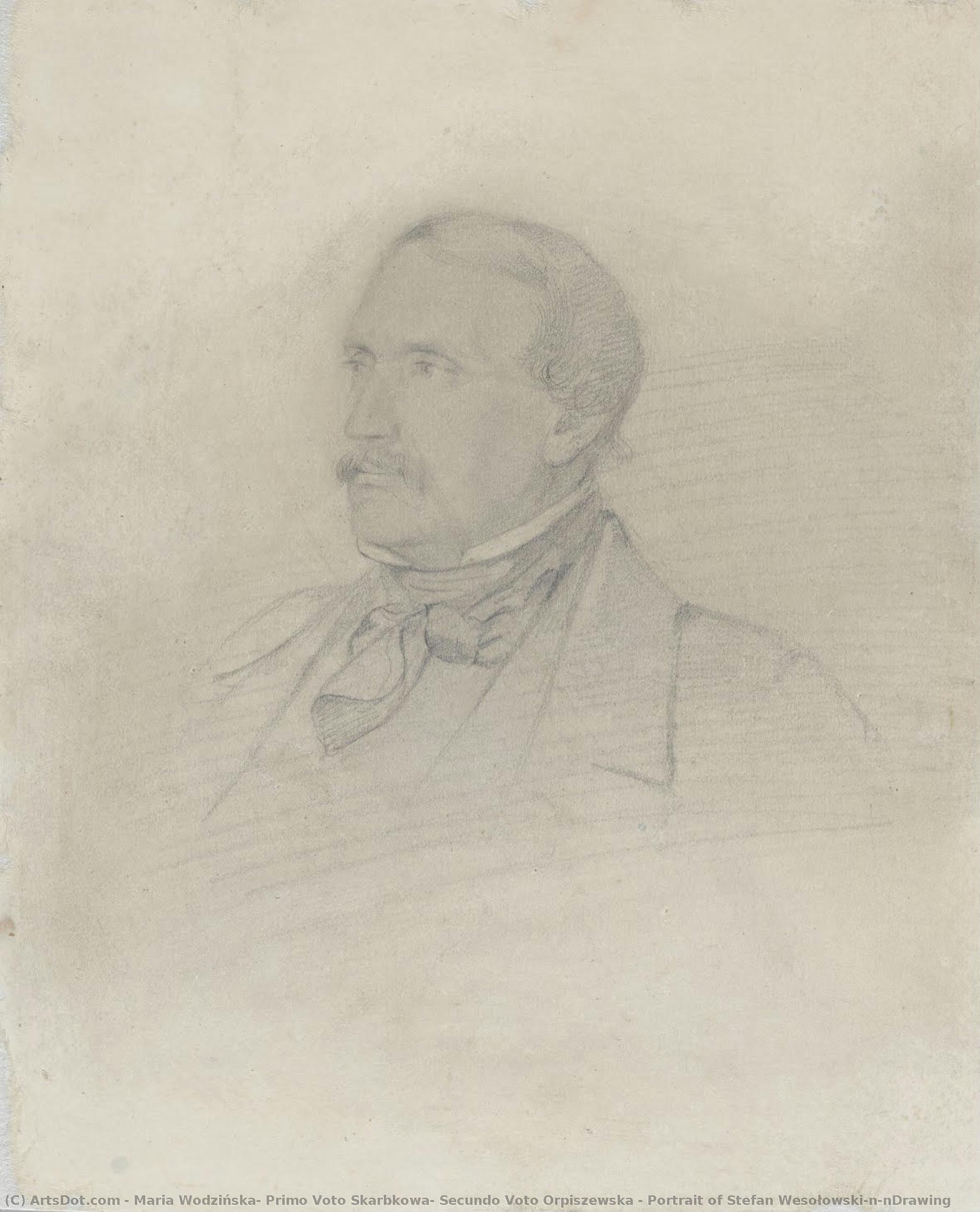 Portrait Of Stefan Wesołowski\n\ndrawing — Maria Wodzińska, Primo Voto Skarbkowa, Secundo Voto Orpiszewska