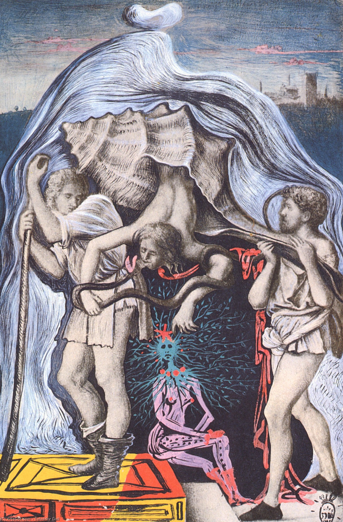 Metamorphose Der Fünf Allegorien Von Giovanni Bellini — Salvador Dalí