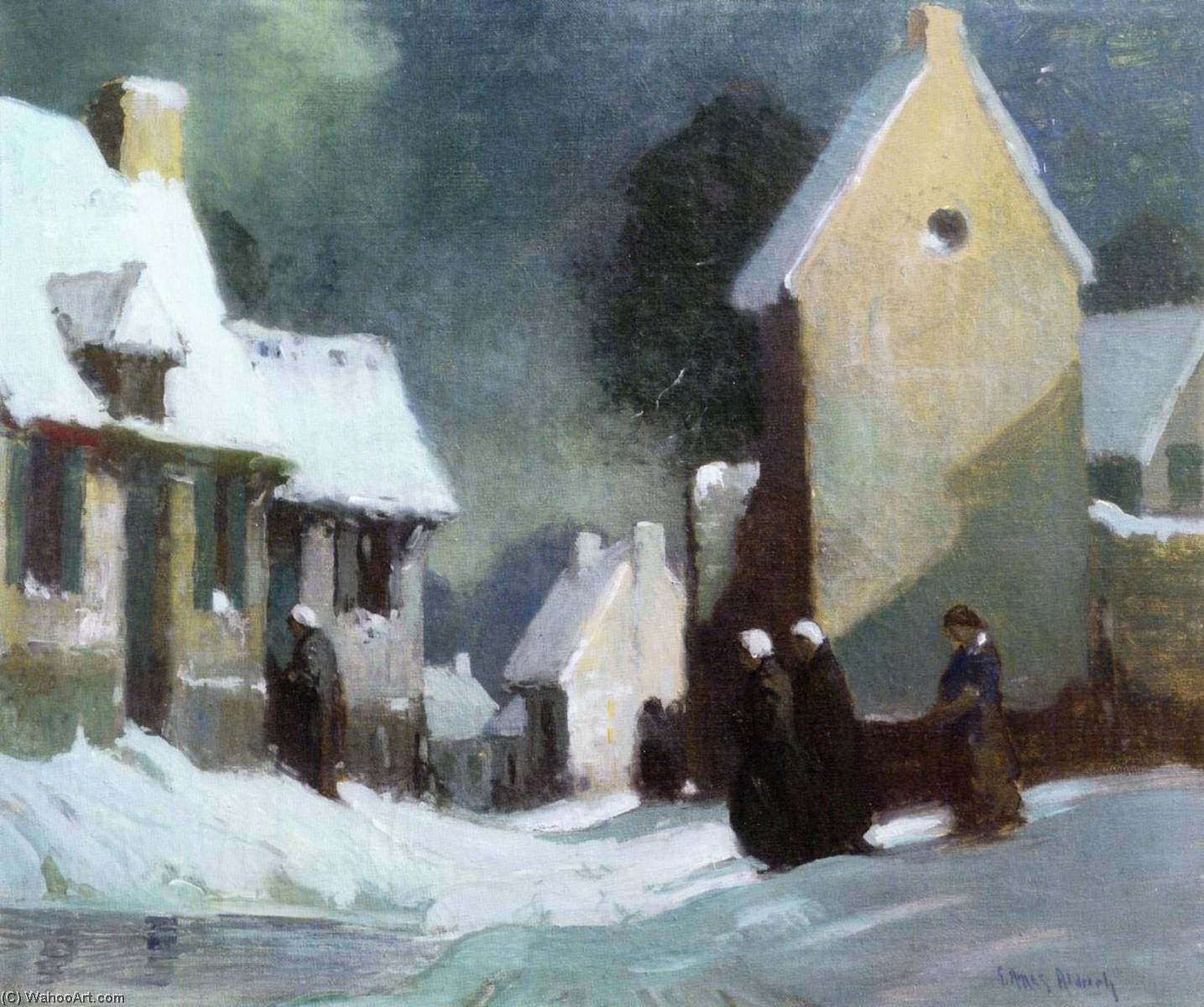 Aldea Francesa Nocturna — Georges Ames Aldrich