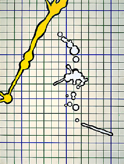 Yellow And Withe Drip — Рој Лихтенштајн