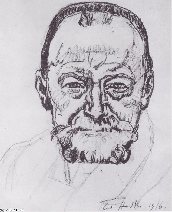 Study Of Self-portrait — Ferdinand Hodler