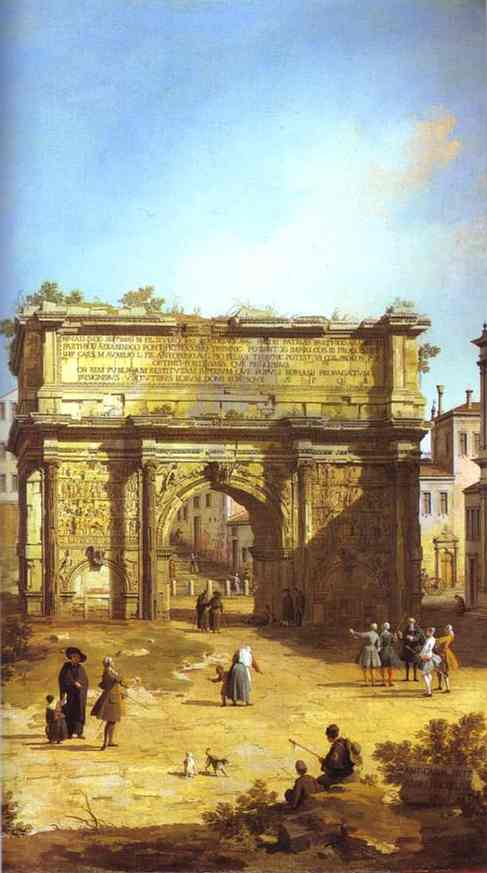 Rome - The Arch Of Septimius Severus — Canaletto
