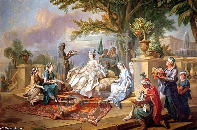 The Sultana Served By Her Eunuchs — Jean Baptiste Lallemand