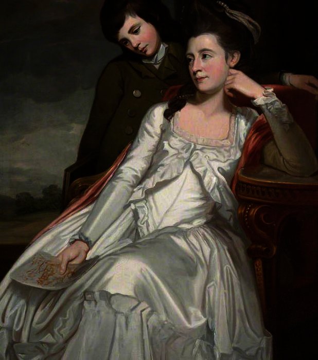 Jane, Duchess Of Gordon, And Her Son, George — George Romney