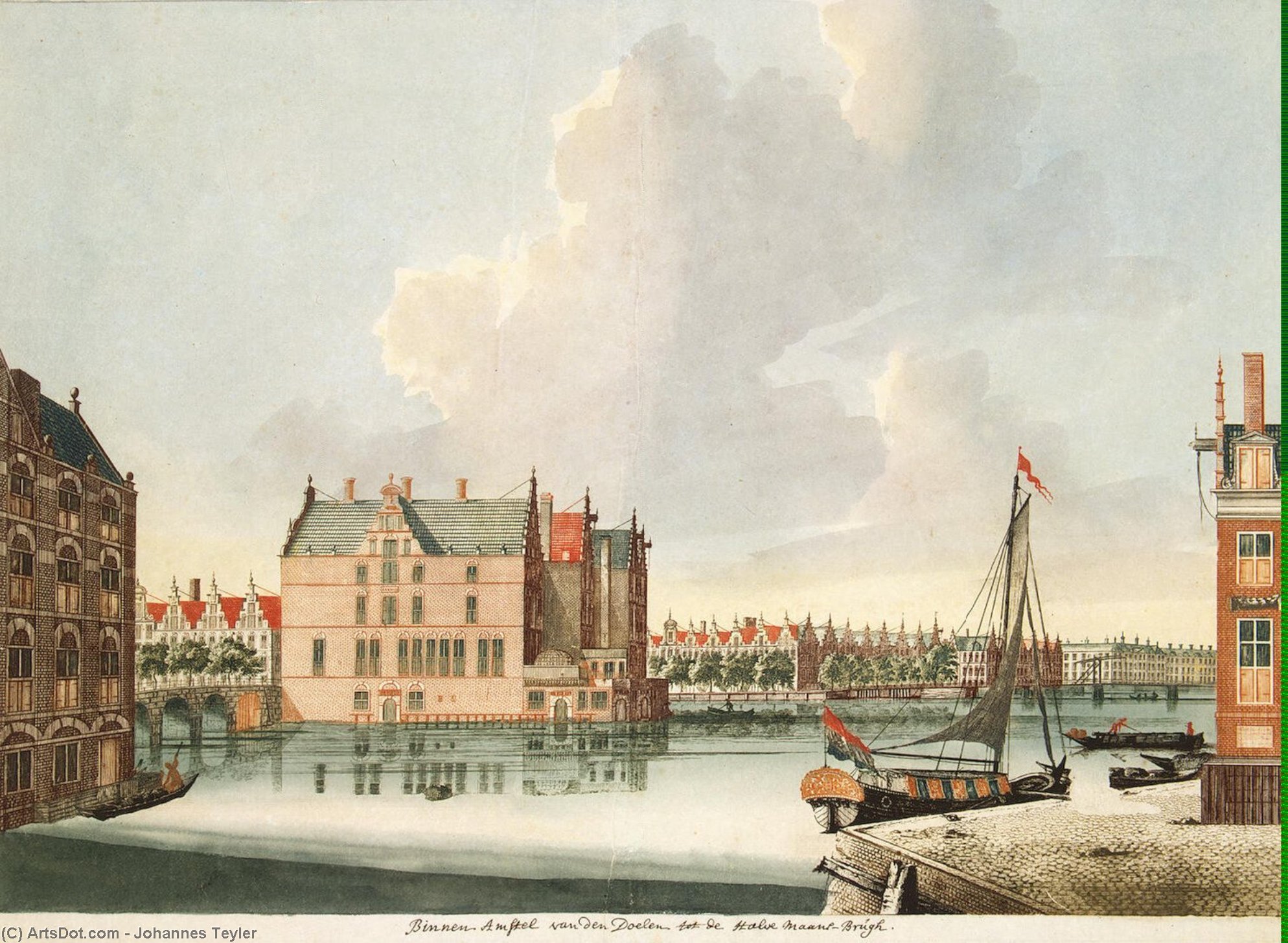 Vista Al Río Amstel — Johannes Teyler